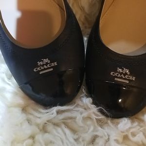 Coach black flats 6.5M